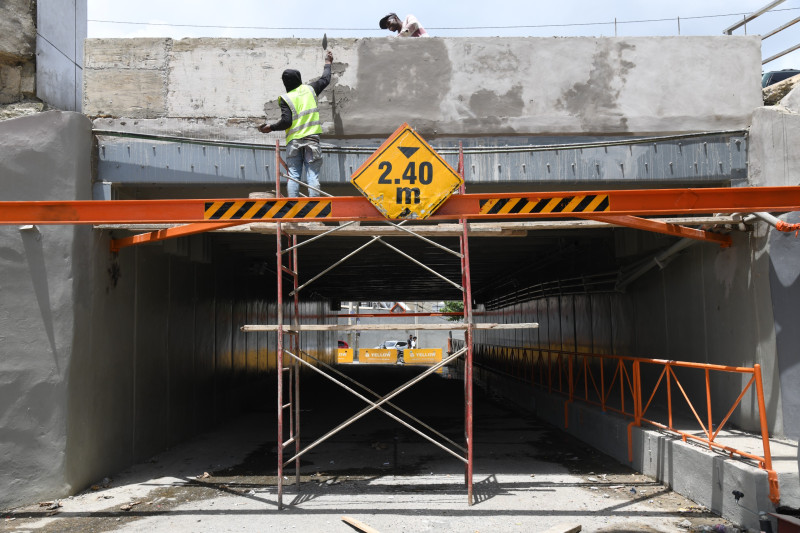 Obras Públicas inicia intervención del puente del km 14 en la Autopista Duarte