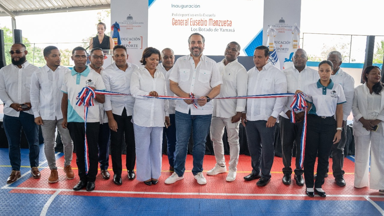 Inefi entrega polideportivo techado en Yamasá que beneficiará a más de 1,500 estudiantes y a la comunidad de Los Botados