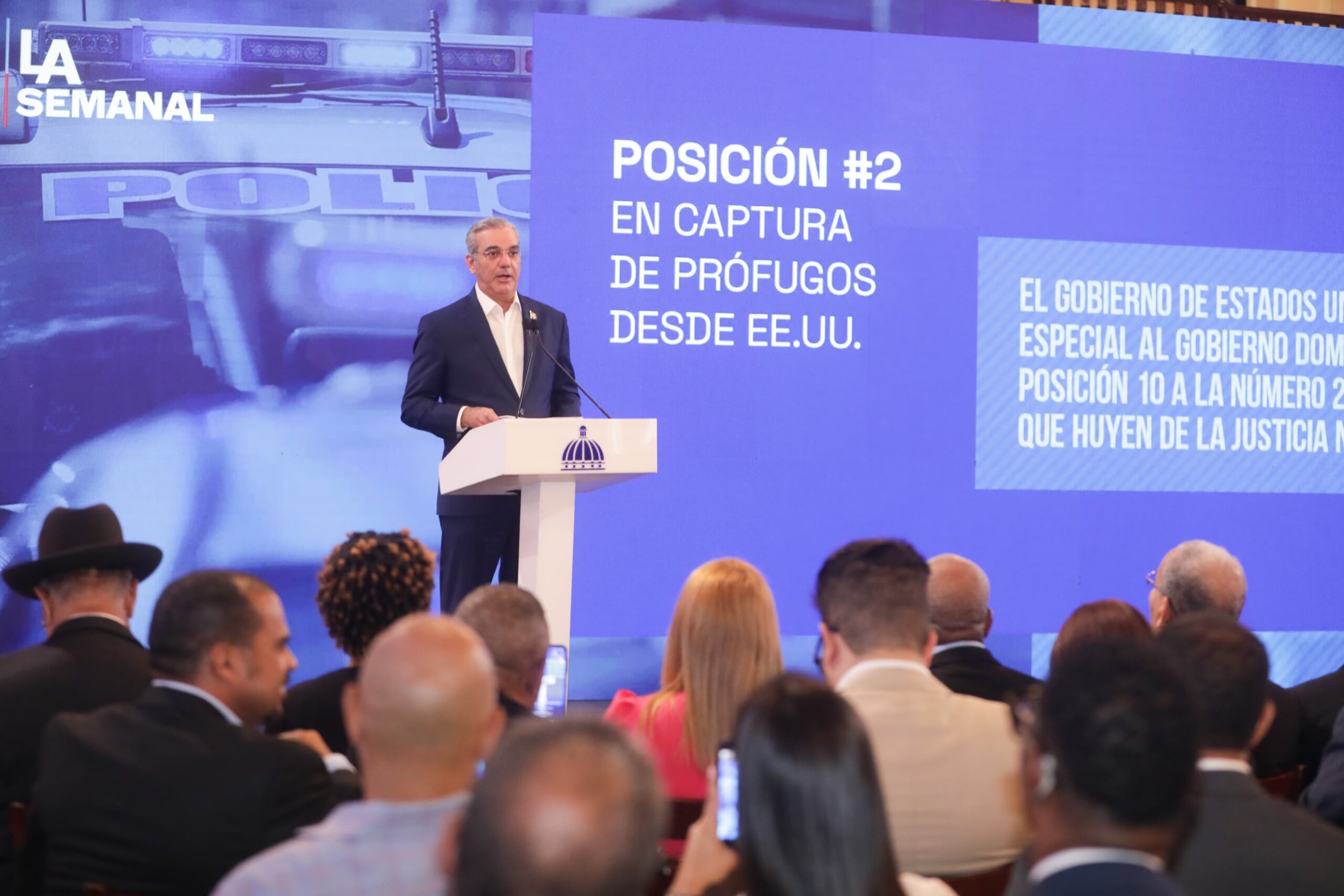 Presidente Abinader presenta cifras en disminución de la criminalidad