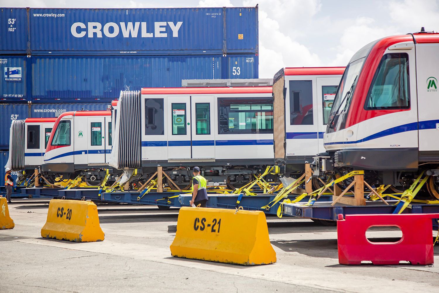OPRET incluye nuevos trenes de seis vagones en las líneas 1 y 2 del Metro de Santo Domingo