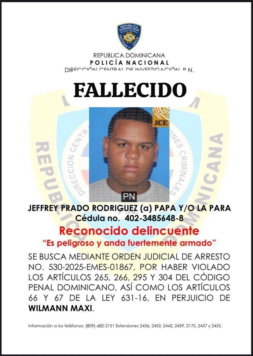 Reconocido delincuente “La Para” cae abatido tras enfrentar patrulla del DICRIM en Palmarito; era buscado por homicidio en SDE