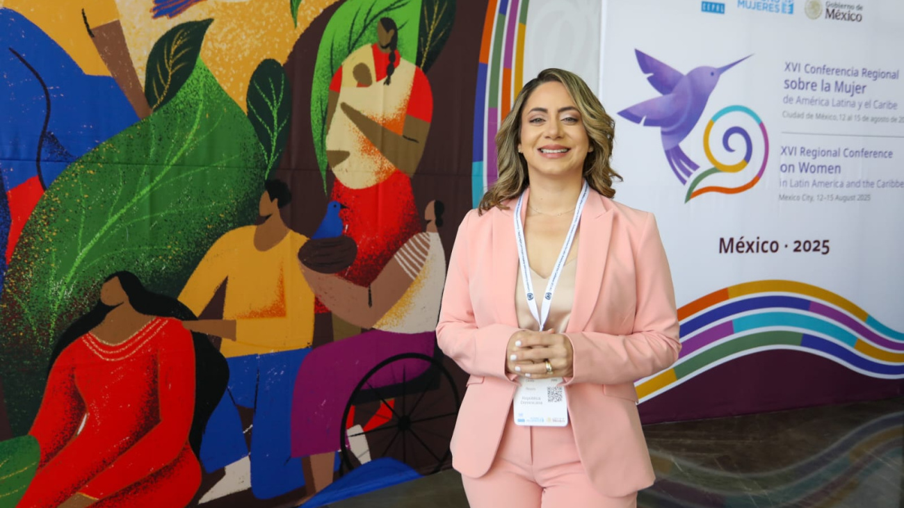 Gloria Reyes expone en México sobre avances de Política de Cuidados en RD; lo califica como un derecho