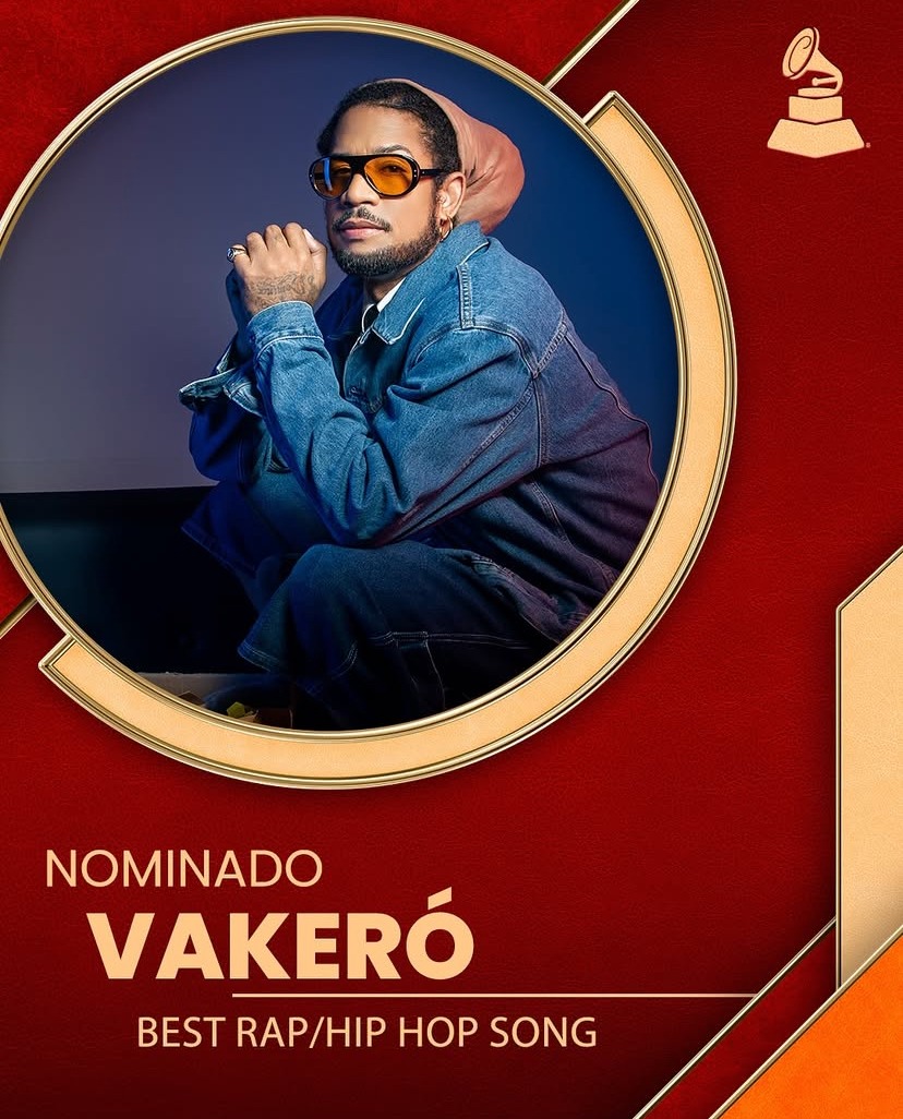 Vakeró celebra nominación a los Latin Grammy 2025 en categoría Rap/Hip Hop