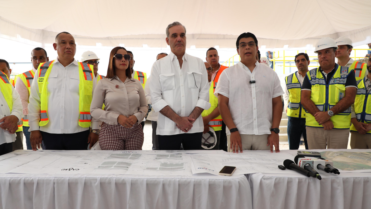 Presidente Abinader supervisa avances ampliación del Acueducto Barrera de Salinidad que incrementará en 33 % y 50 % la distribución de agua potable para SDE y SDN