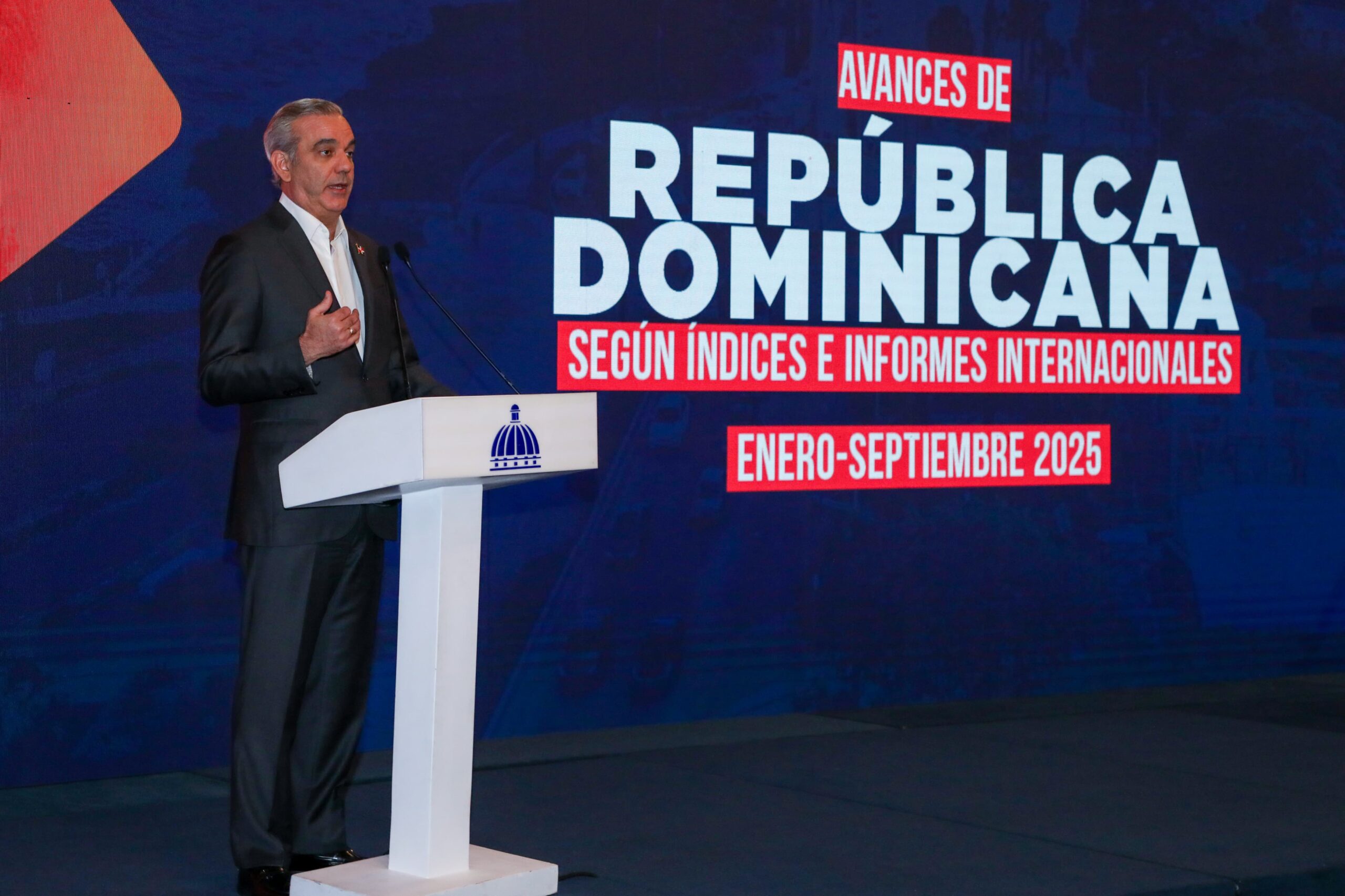 Presidente Abinader resalta logros en democracia, seguridad y atracción de inversiones Presidente Abinader resalta logros en democracia, seguridad y atracción de inversiones