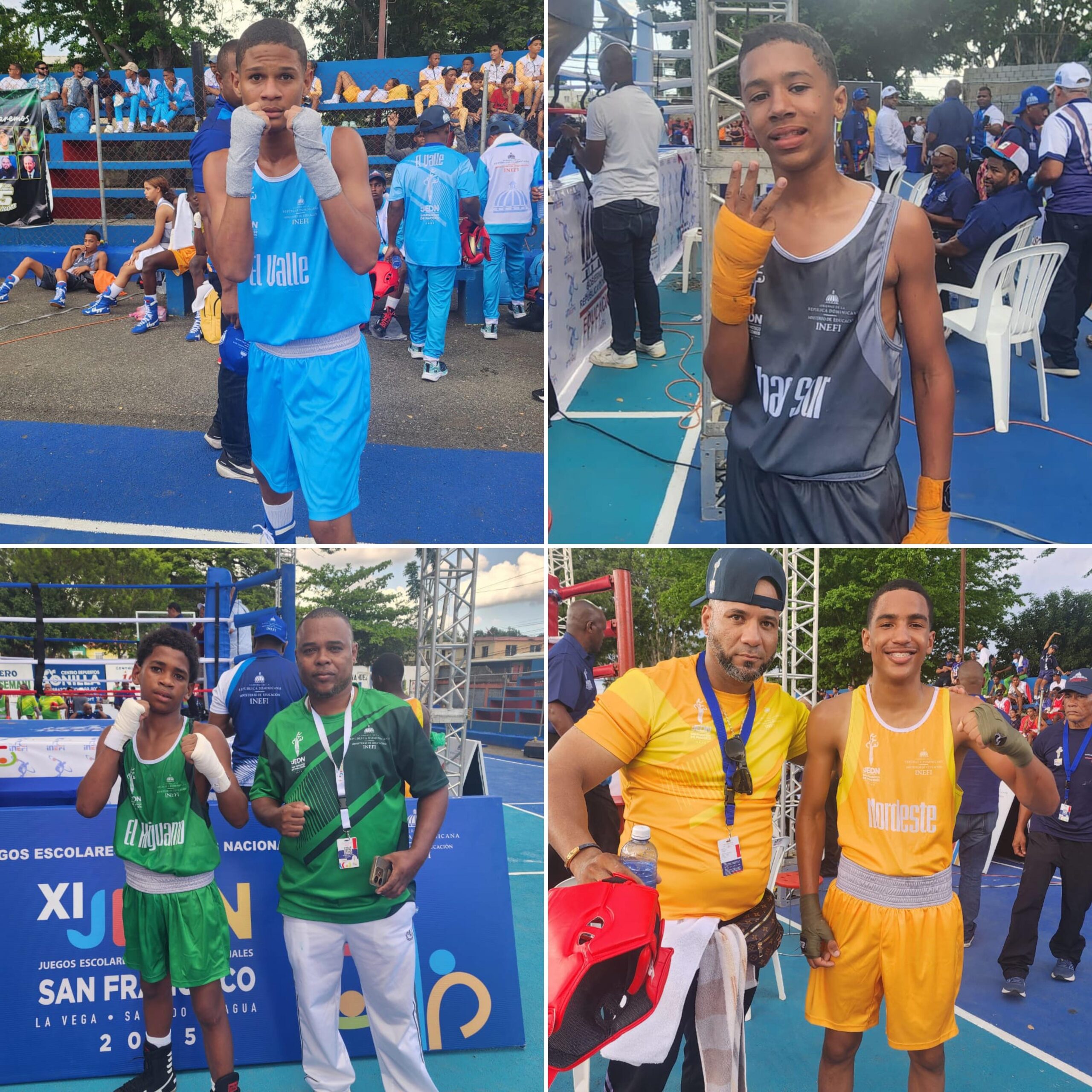 PRIMERA JORNADA DEL BOXEO JUEGOS DEPORTIVOS ESCOLARES SFM.