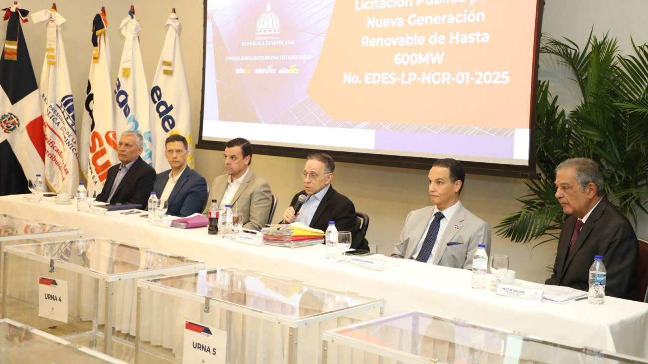 Gobierno lanza licitación de 600 MW renovables con baterías de almacenamiento por primera vez en la República Dominicana