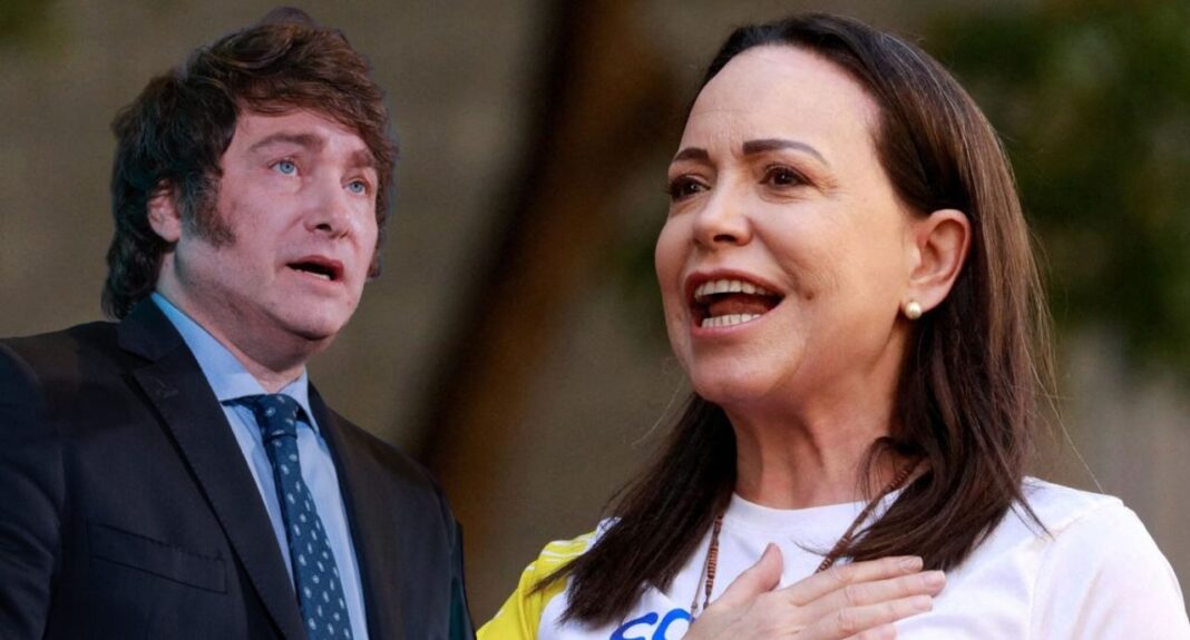 Milei felicita a la opositora venezolana María Corina Machado por Premio Nobel de la Paz Milei felicita a la opositora venezolana María Corina Machado por Premio Nobel de la Paz