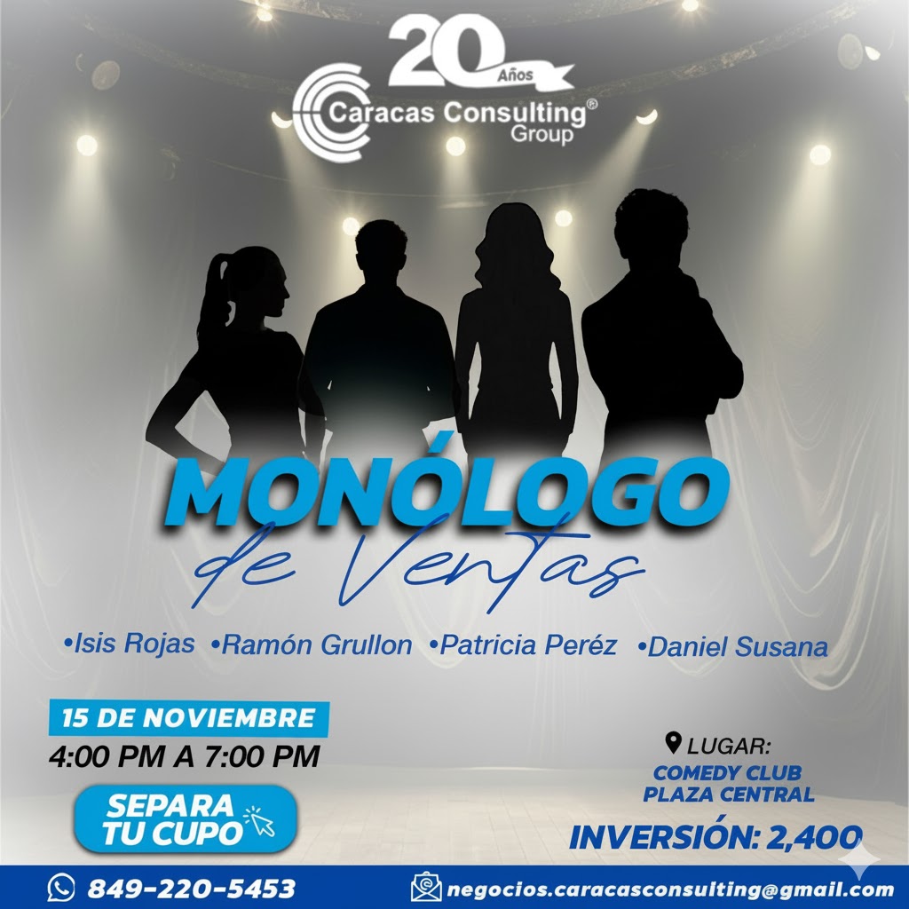 Monólogo de Ventas: El taller vivencial que revolucionará tu estrategia comercial Monólogo de Ventas: El taller vivencial que revolucionará tu estrategia comercial