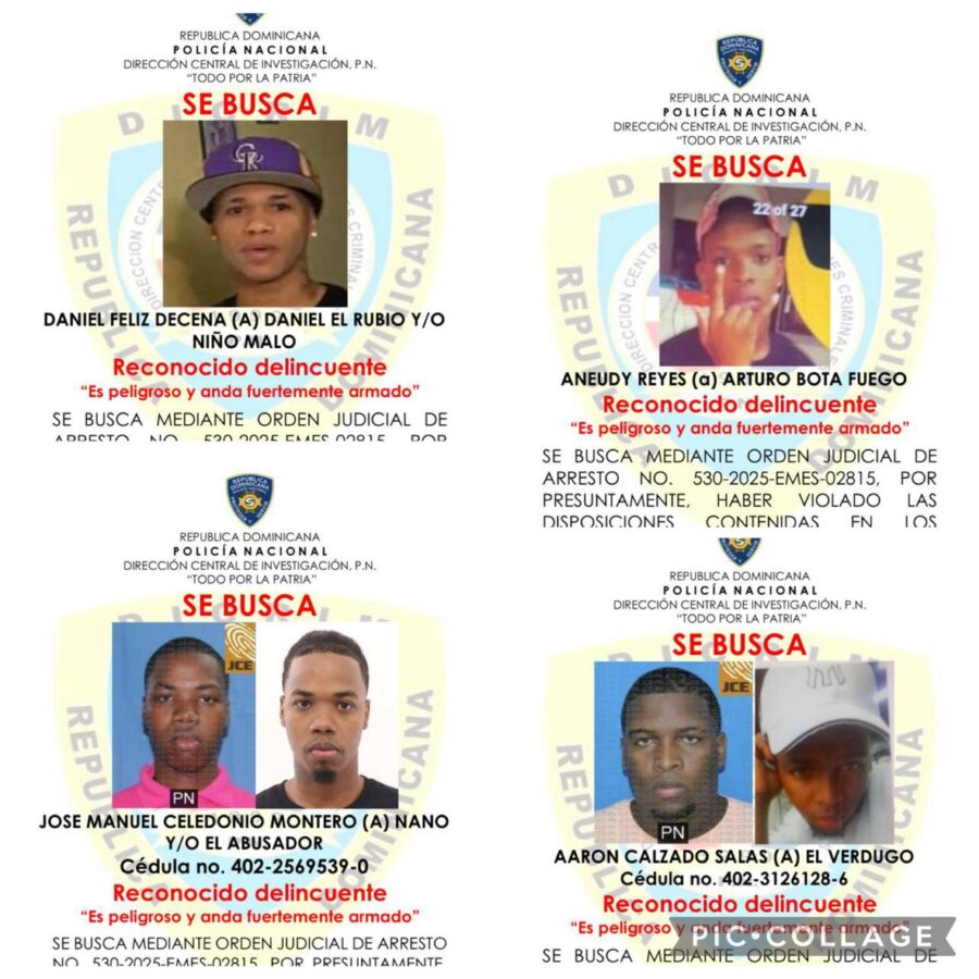 Policía Nacional identifica y persigue peligrosa banda armada captada en video durante asalto en SDE Policía Nacional identifica y persigue peligrosa banda armada captada en video durante asalto en SDE