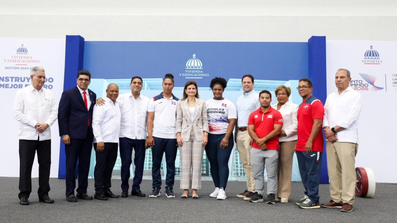 Vicepresidenta Raquel Peña y ministro Bonilla entregan Pabellón de Halterofilia Dr. José Joaquín Puello, en el Parque del Este