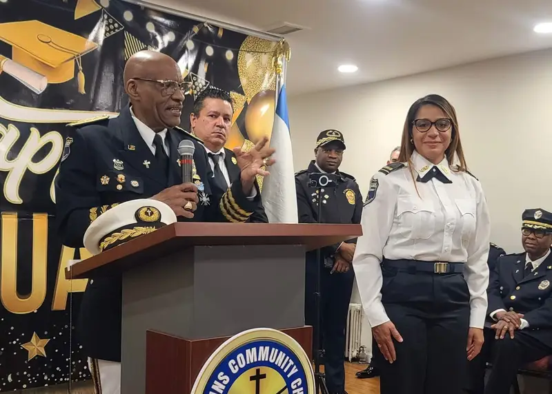 Karolina Martínez es ascendida a Mayor y designada Directora Distrital de la Alianza Internacional de Capellanes & Policía de Servicios Voluntarios en New Jersey
