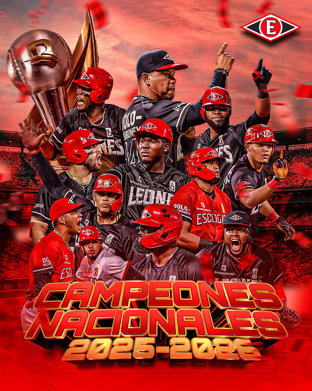 Presidente Abinader felicita a los Leones del Escogido por su bicampeonato
