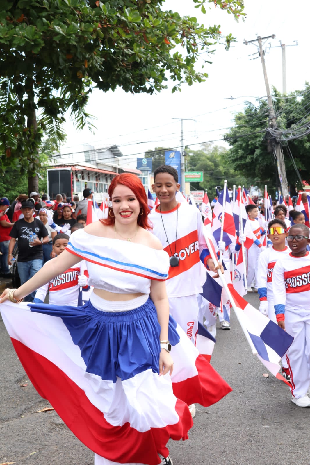 Colegio Crossover realiza su Vigésima Tercera Parada Patriótica en honor a Ramón Matías Mella