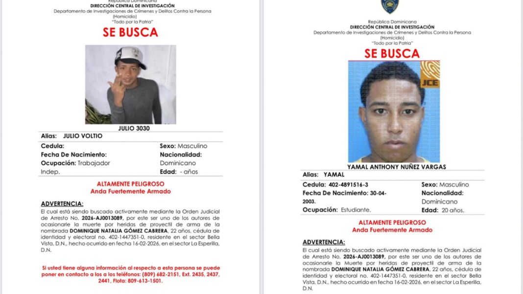 Policía activa búsqueda de dos hombres acusados de ultimar a joven en la 27 de Febrero