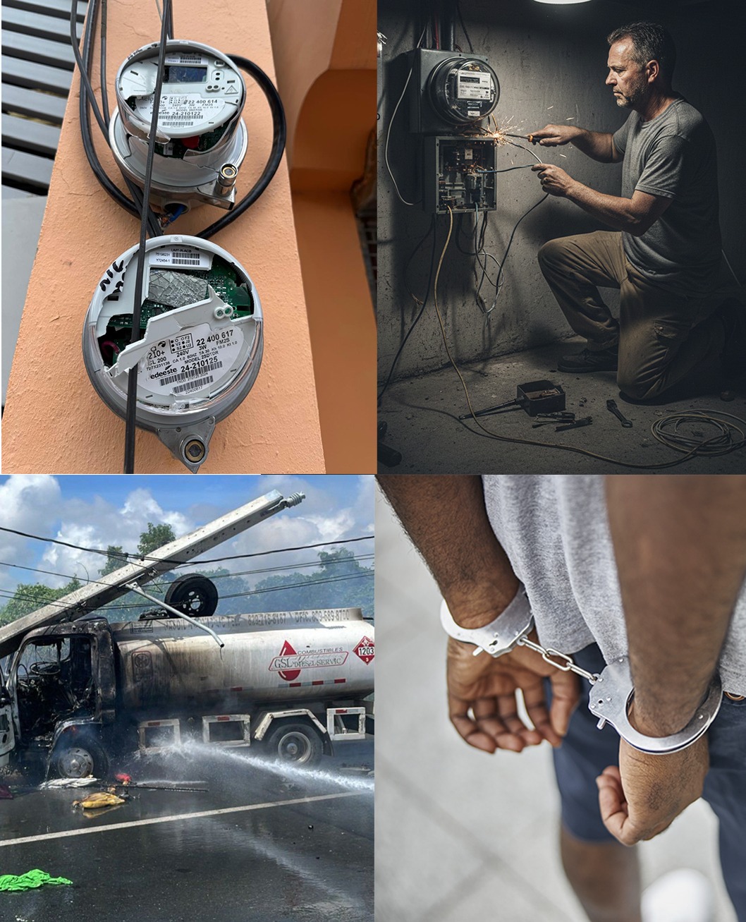 Cada poste derribado, cada medidor destruido, cada intervención ilegal en las redes eléctricas no es un simple incidente técnico. Es un atentado directo contra bienes públicos, contra recursos del Estado y contra la estabilidad de un sistema que sostiene la vida económica y social del país.