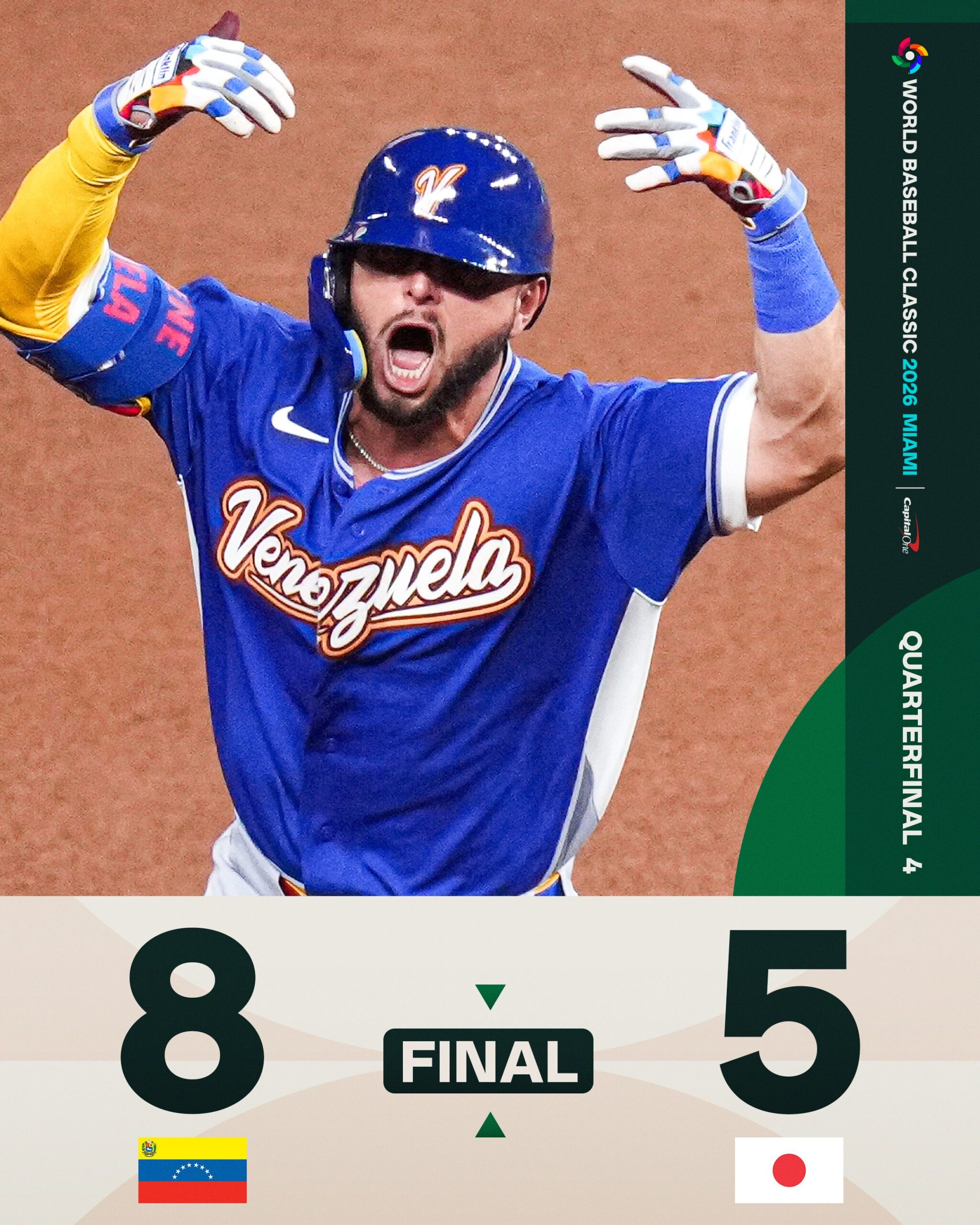 ¡Bombazo en el Clásico! Venezuela elimina al campeón Japón y avanza a semifinales