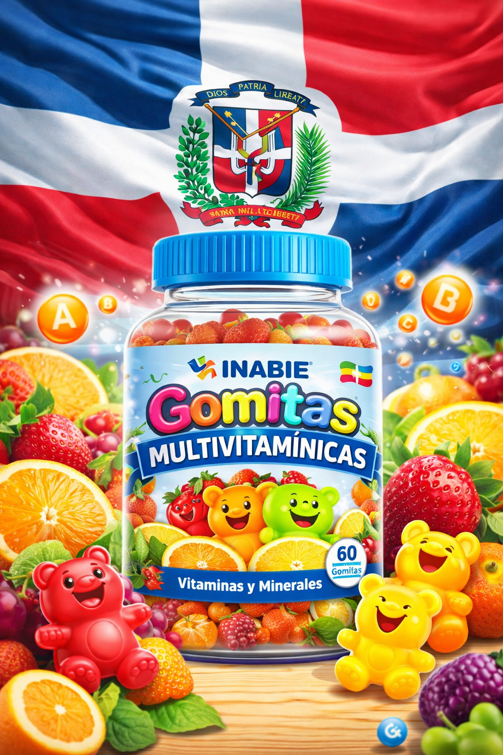 Inabie anuncia proyecto piloto con gomitas multivitamínicas para 70 mil estudiantes