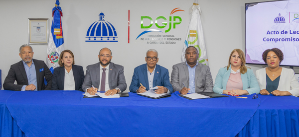 Autoridades de la Dirección General de Jubilaciones y Pensiones firman Compromiso Ético por la Integridad