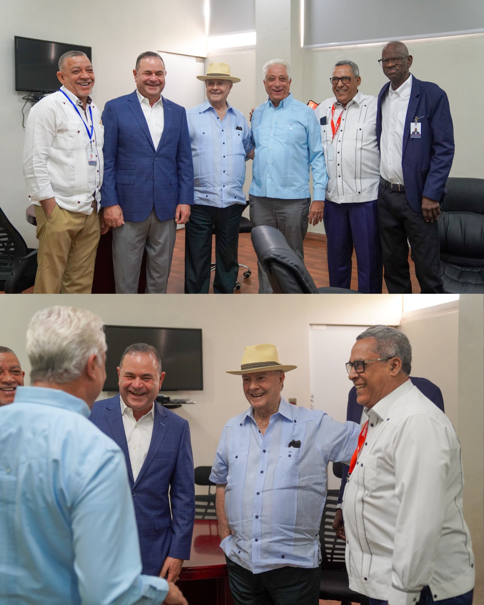 Ministerio de Agricultura recibe al expresidente Hipólito Mejía en visita institucional