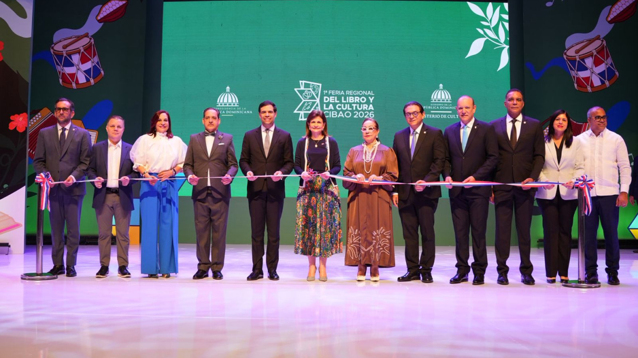 Vicepresidenta Raquel Peña encabeza inauguración de la Feria Regional del Libro y la Cultura Cibao 2026 en Santiago