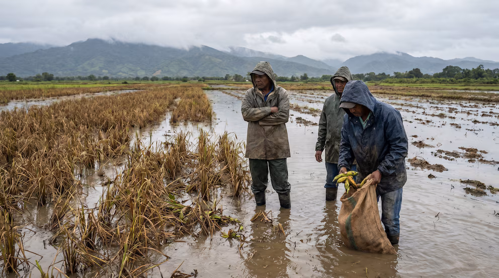 Lluvias y altos costos impactan a productores agrícolas en la zona central de República Dominicana