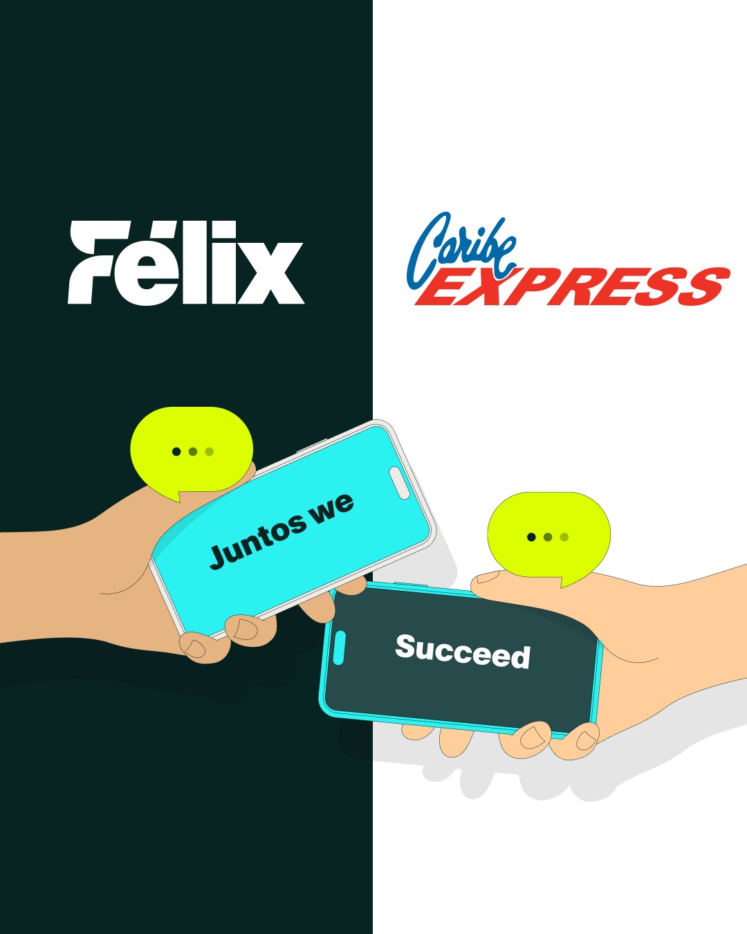 Dominicanos en EE.UU. ya pueden enviar remesas por WhatsApp con Félix Pago y ser retiradas en más de 200 sucursales de Caribe Express