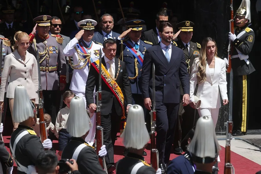 Noboa ensalza la «guerra» contra el crimen y la reactivación económica en su informe a la nación en Ecuador