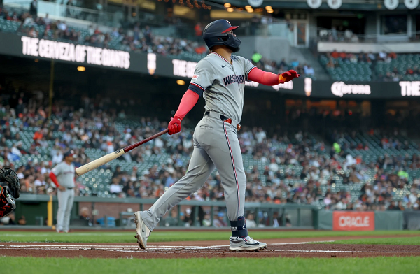 Luis García Jr. y James Wood lideraron a los Nacionales a una victoria de 6-3 sobre los Gigantes, la más reciente de su carrera como visitantes