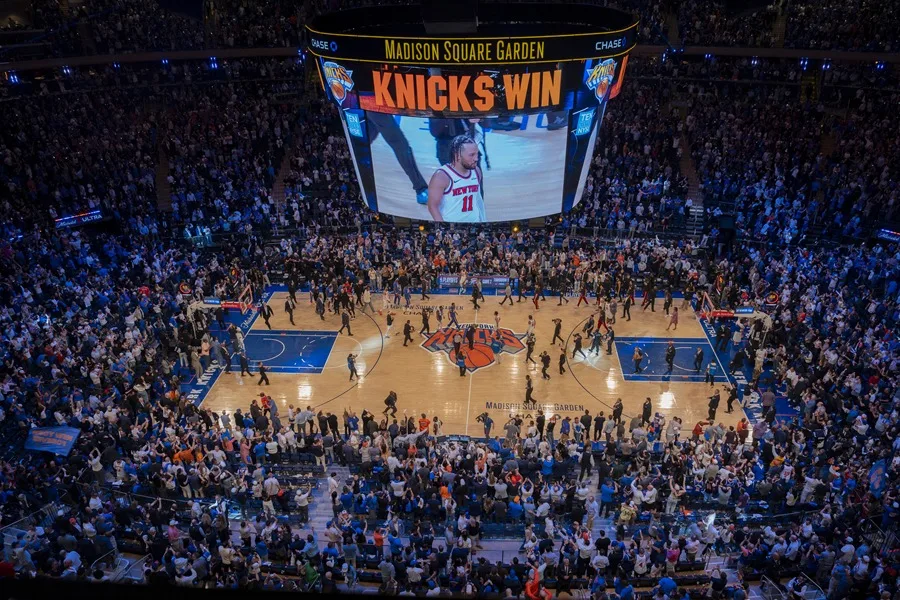 Máxima alerta en Nueva York para el partido de NBA de los Knicks por la presencia de Trump