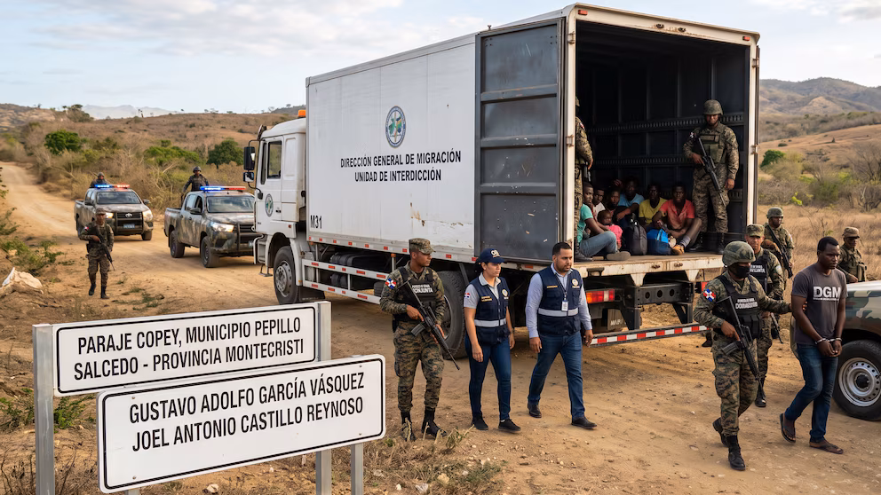 La ruta del soborno: Caen empleados de Migración que cobraban por traficar migrantes en un camión estatal de República Dominicana