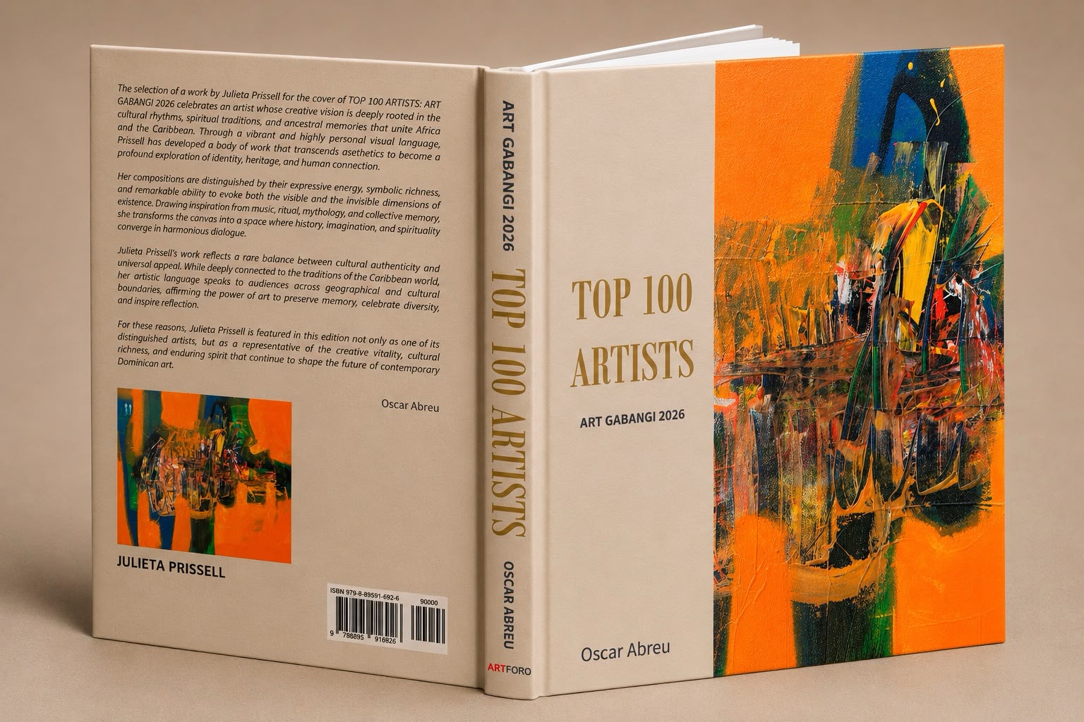 Oscar Abreu presentará el libro de lujo Top 100 Artists: ART GABANGI 2026 Oscar Abreu presentará el libro de lujo Top 100 Artists: ART GABANGI 2026