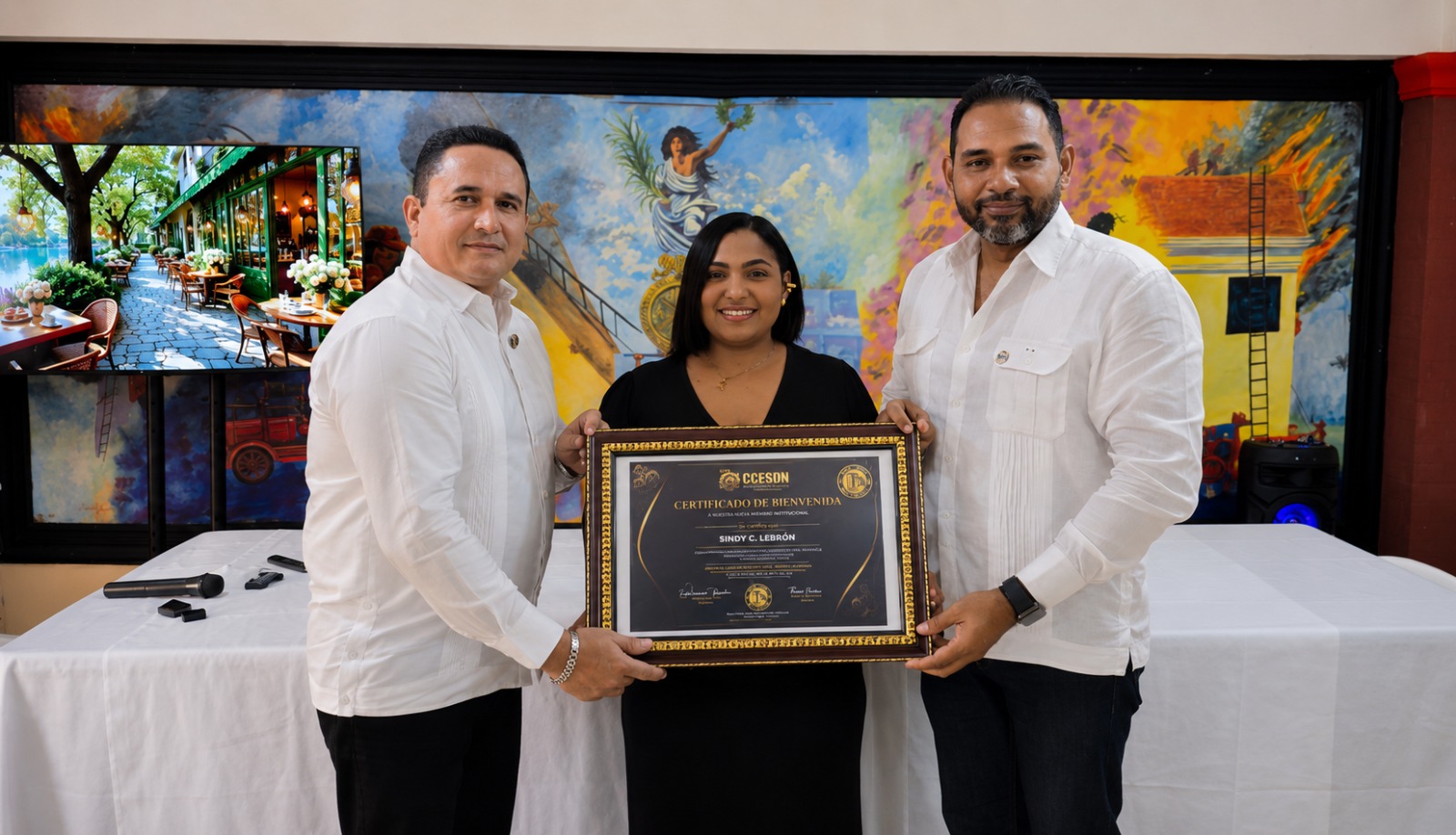 Coralia Lebrón se integra a la Cámara de Comercio Empresarial de Santo Domingo Norte