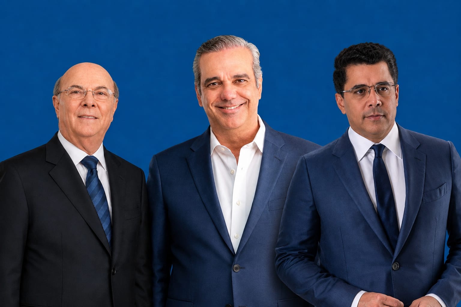 Presidente Abinader, Hipólito Mejía y David Collado materializan consenso en el PRM