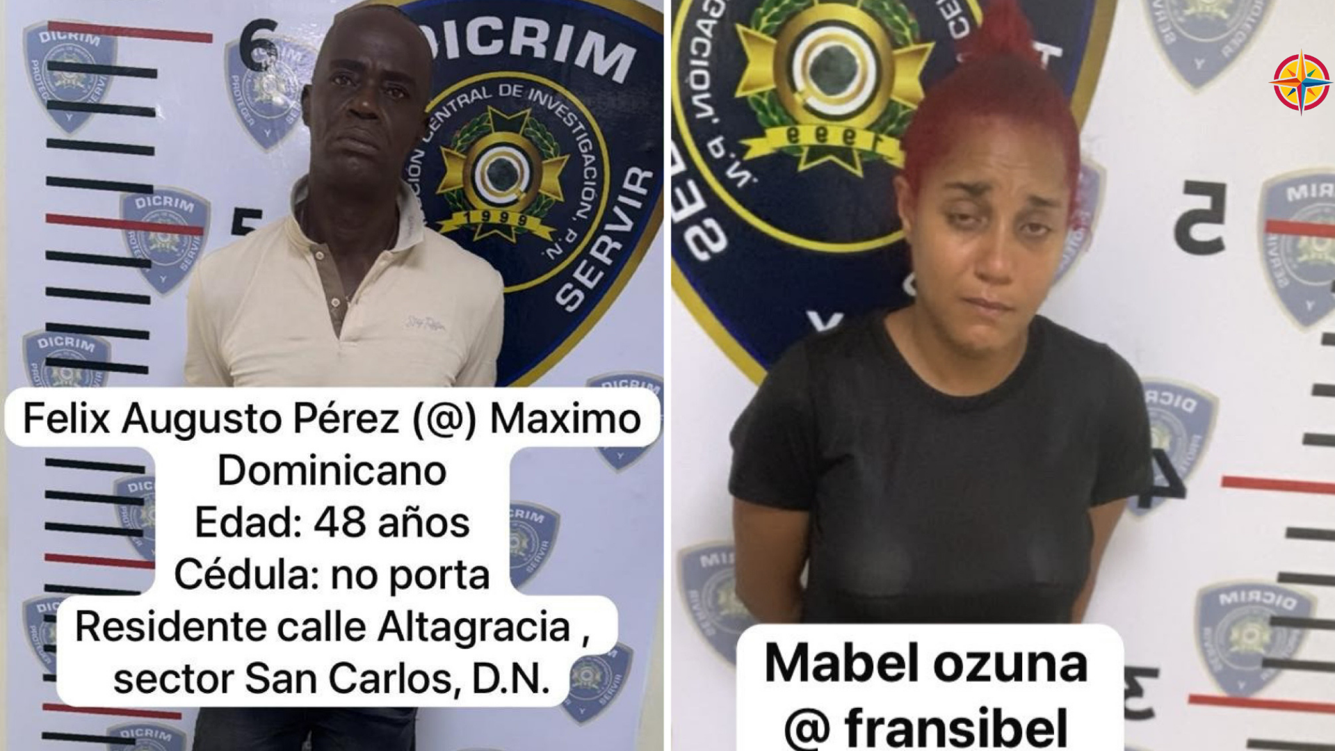 Policía Nacional apresa pareja señalada por despojar a ciudadanos de prendas, celulares, dinero en efectivo y otros artículos de valor🚔