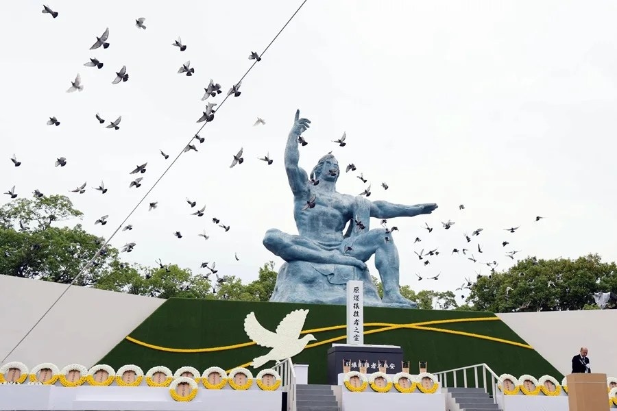 Nagasaki pide abolir las armas nucleares en el 81 aniversario de la bomba atómica