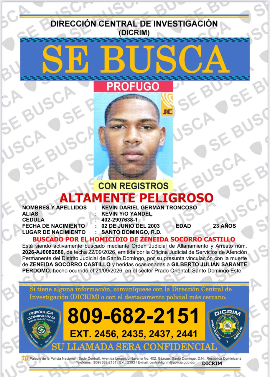 Kevin Daniel Germán Troncoso es identificado como presunto implicado en asalto a Julián Oro Duro