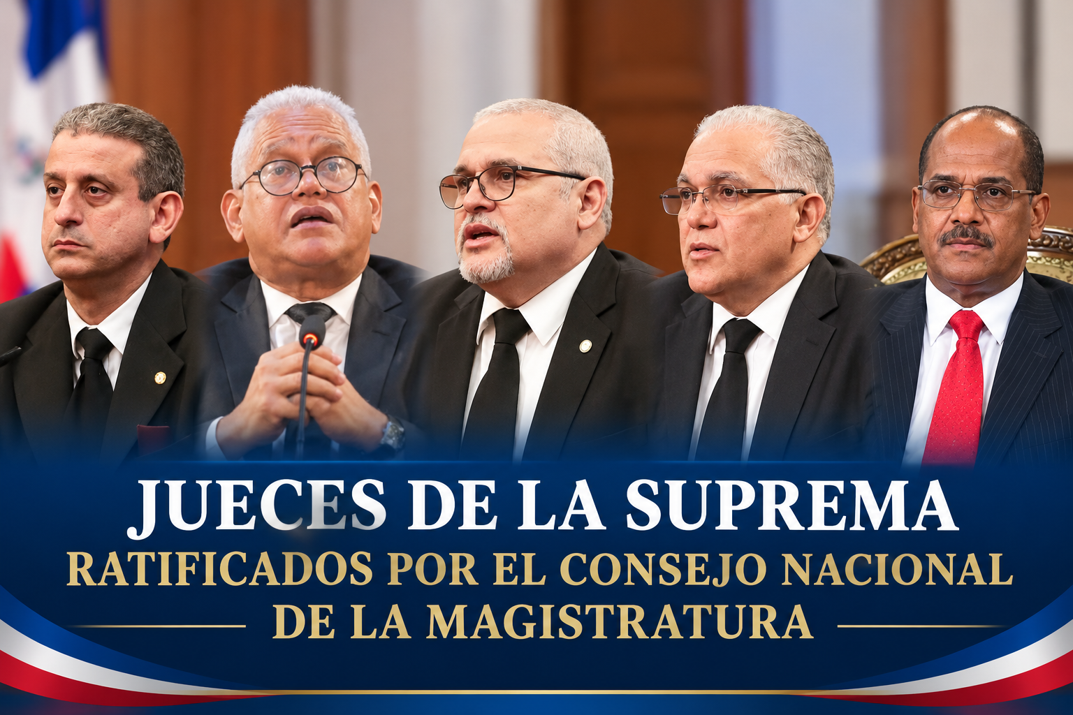 Conoce los jueces de la Suprema Corte de Justicia ratificados por el CNM por un período de siete años Conoce los jueces de la Suprema Corte de Justicia ratificados por el CNM por un período de siete años