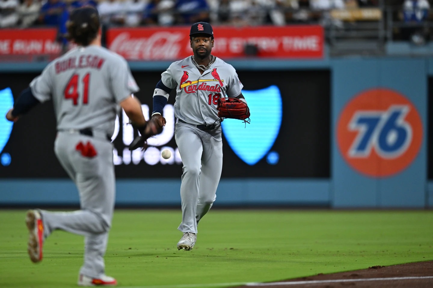 Saggese conecta un sencillo que le da la ventaja a su equipo en la décima entrada, en la victoria de los Cardinals por 8-6 sobre los Dodgers