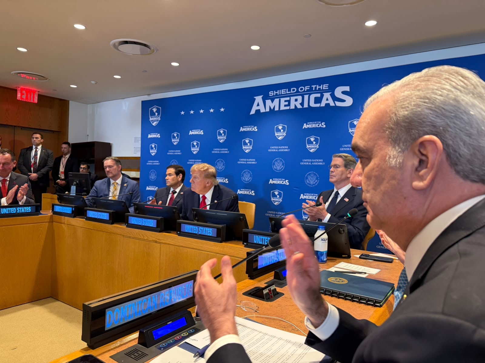 Presidente Abinader participa junto a otros mandatarios de la región en encuentro de la iniciativa Escudo de las Américas encabezado por el presidente de EE. UU., Donald Trump Presidente Abinader participa junto a otros mandatarios de la región en encuentro de la iniciativa Escudo de las Américas encabezado por el presidente de EE. UU., Donald Trump