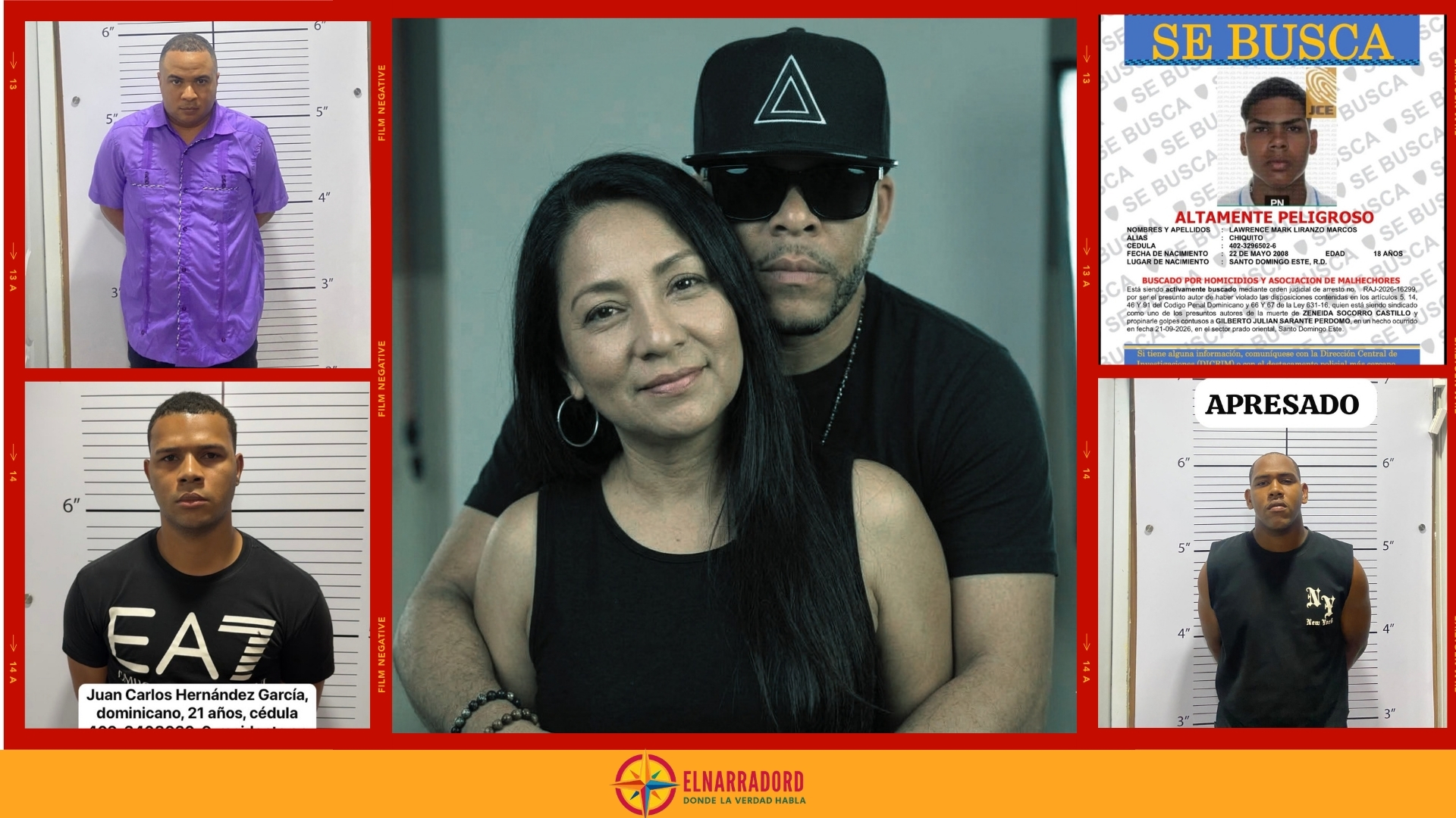 Policía Nacional tiene tres detenidos y persigue a un cuarto implicado por muerte de Zeneida Socorro Castillo y heridas a “Julián Oro Duro”.