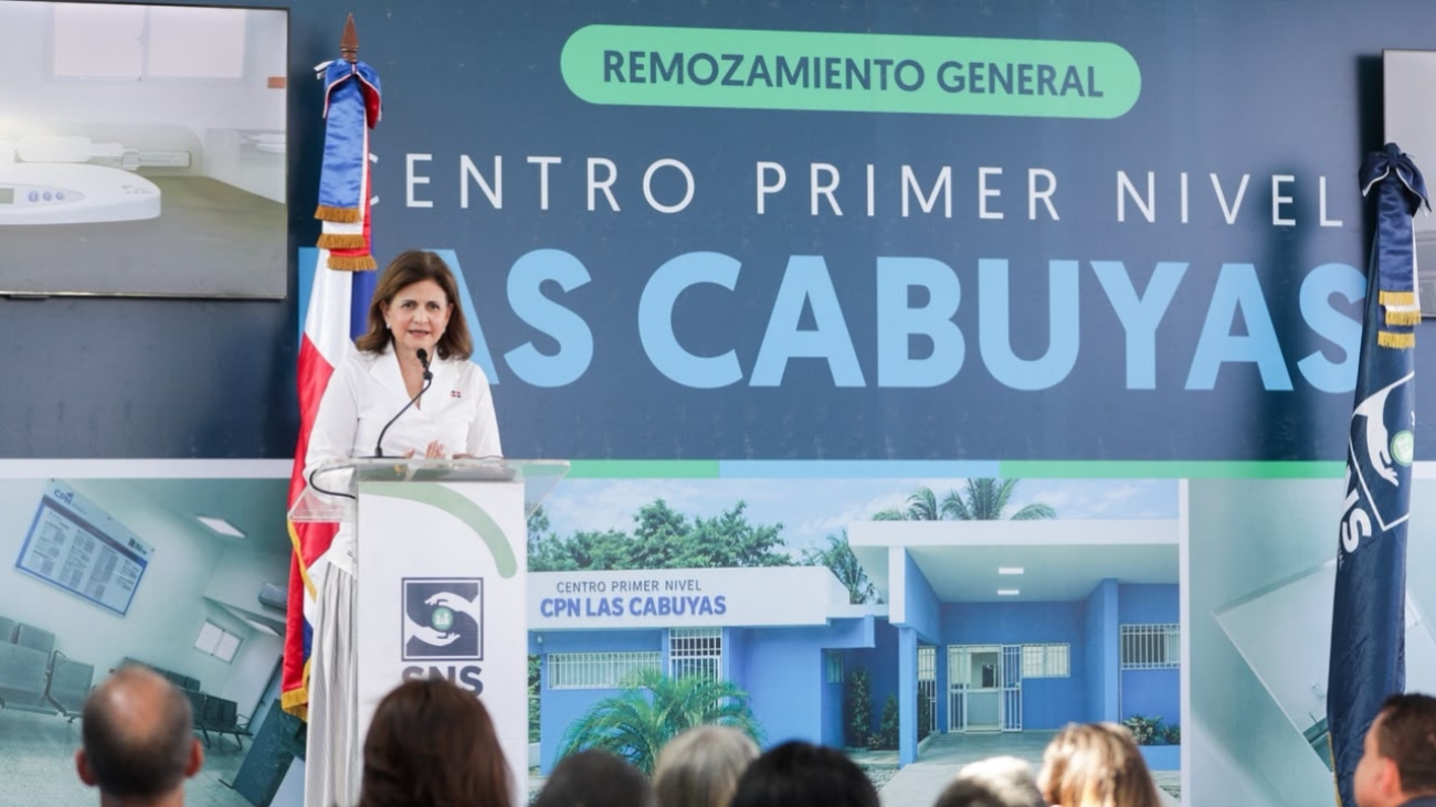 Vicepresidenta Raquel Peña y director del SNS entregan remozado Centro de Primer Nivel Las Cabuyas, en La Vega