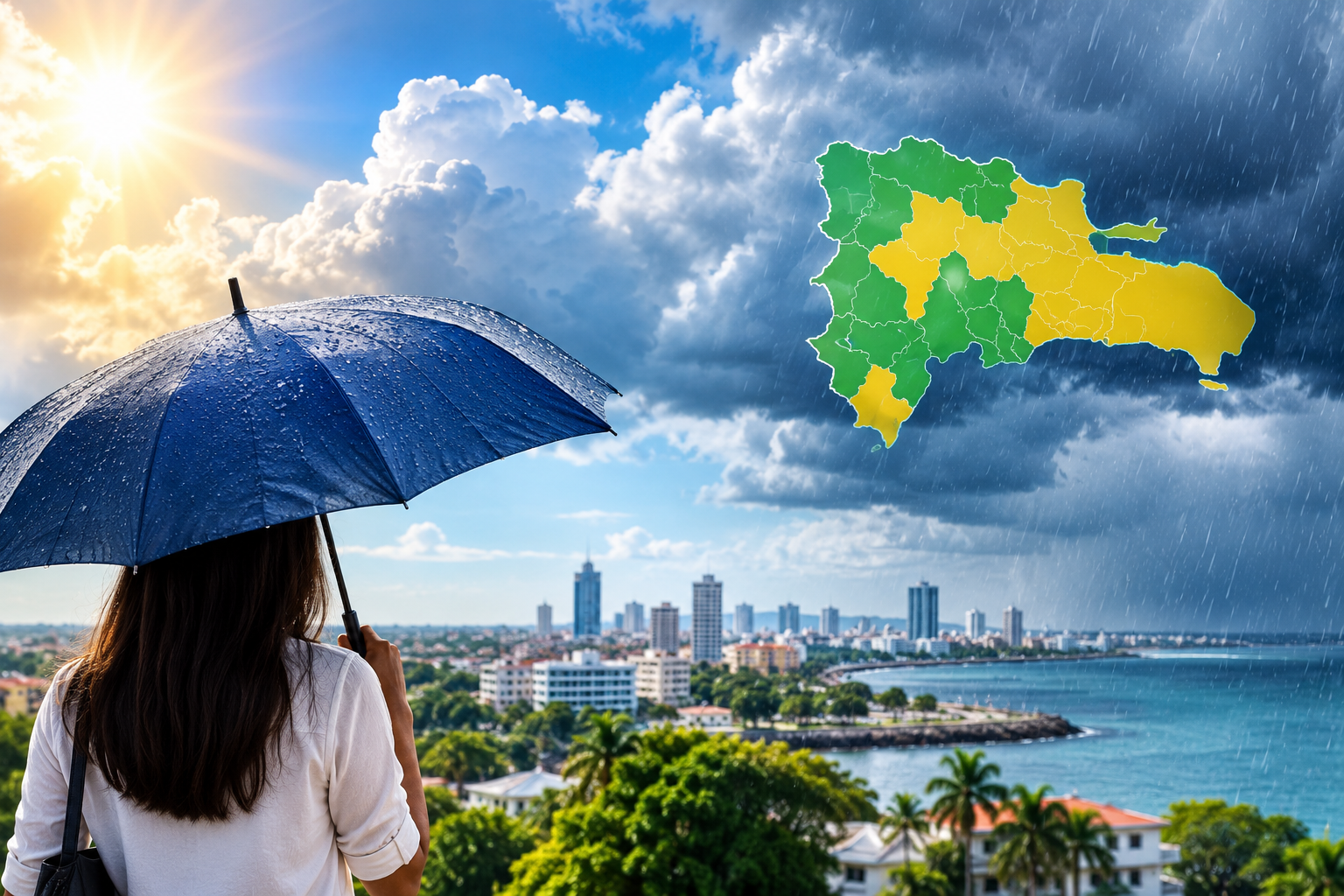 INDOMET reduce alertas ante disminución de las lluvias; prevé aguaceros aislados esta tarde