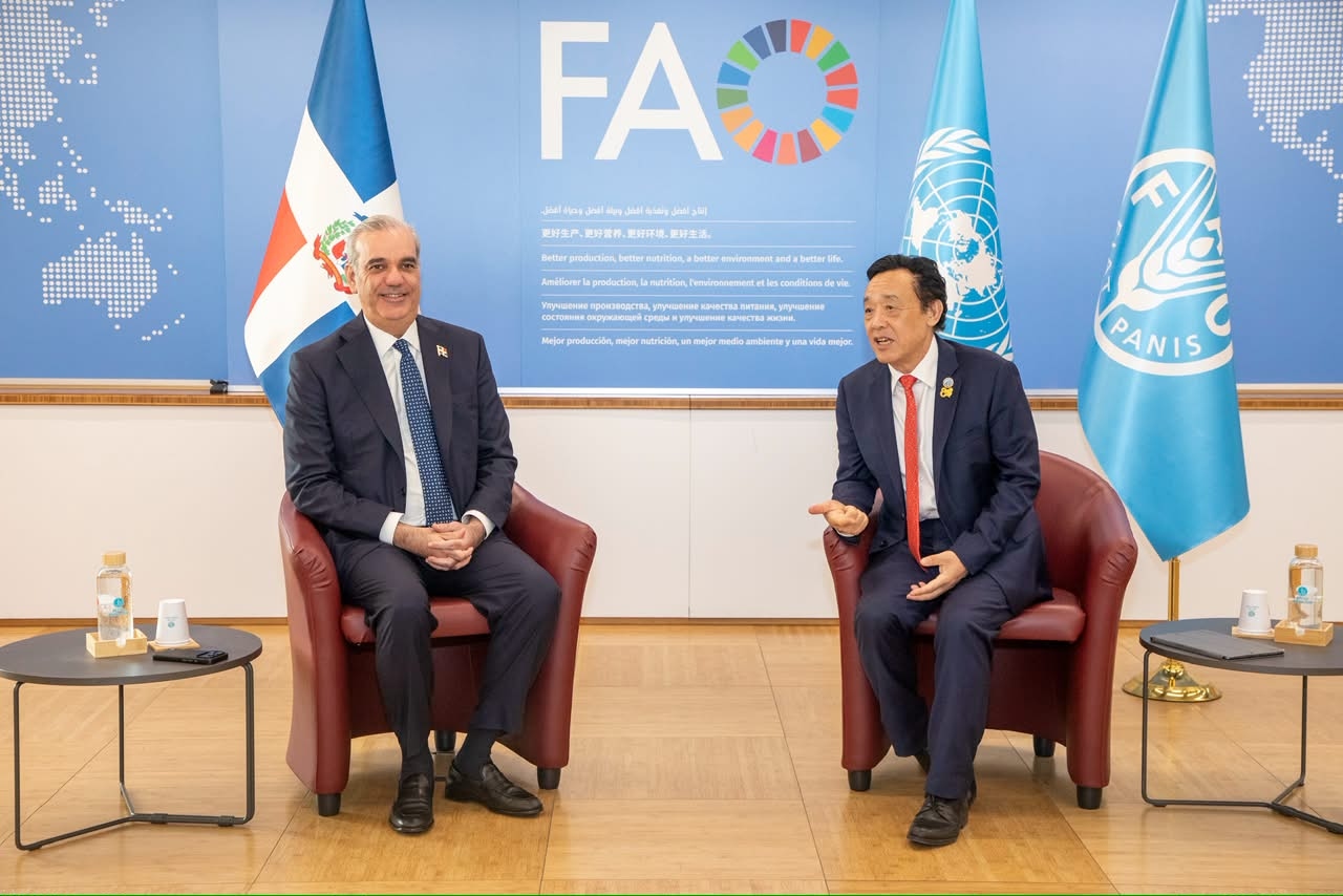 Director de la FAO destaca liderazgo de Abinader en la lucha contra el hambre y la seguridad alimentaria